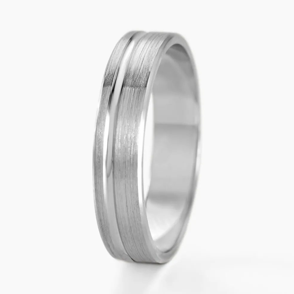 Alliance Abygail Ruban Plat Argent Blanc