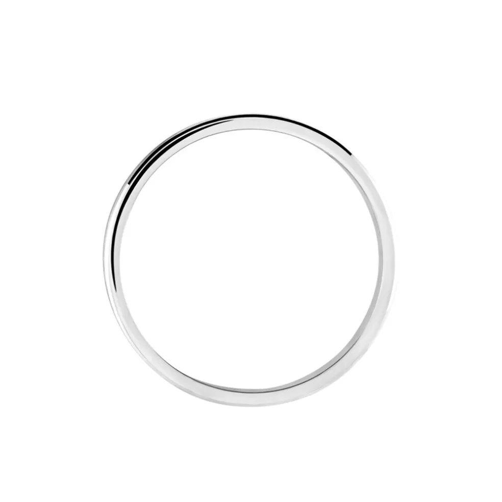 Alliance Abygail Ruban Plat Argent Blanc