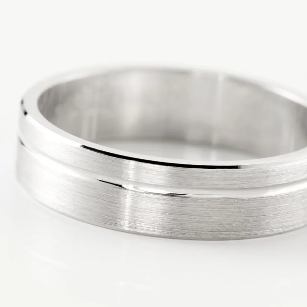 Alliance Abygail Ruban Plat Argent Blanc