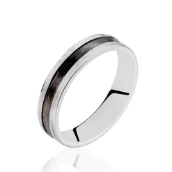 Alliance Alis Ruban Plat Argent Blanc