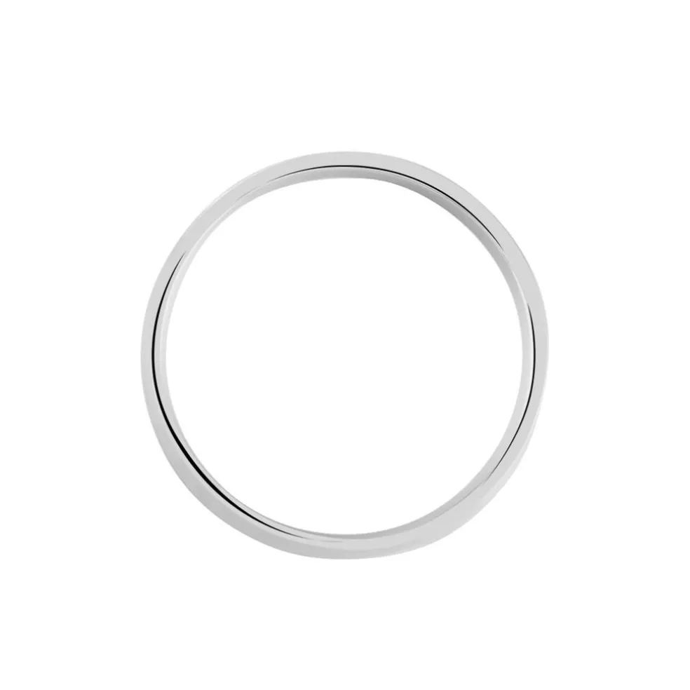 Alliance Anne-esther Ruban Plat Argent Blanc