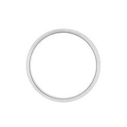 Alliance Aphroditia Demi Jonc Bombe Platine Blanc