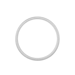 Alliance Aphroditia Demi Jonc Bombe Or Blanc