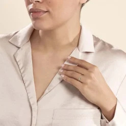 Alliance Aphroditia Demi Jonc Bombe Or Blanc