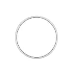 Alliance Aphroditia Demi Jonc Bombé Platine Blanc