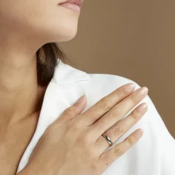 Alliance Apollos Demi Jonc Confort Palladium Blanc