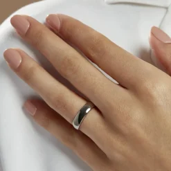 Alliance Apollos Demi Jonc Confort Palladium Blanc