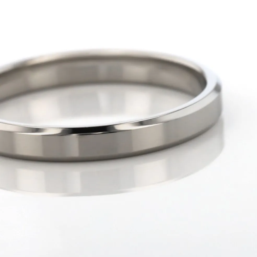 Alliance Aristote Ruban Plat Palladium Blanc