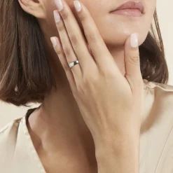 Alliance Artemissia Ruban Plat Or Blanc