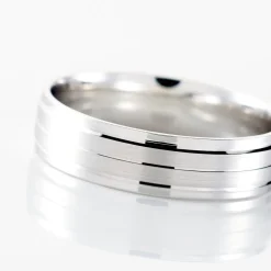 Alliance Basile Ruban Plat Or Blanc