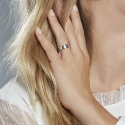 Alliance Basile Ruban Plat Or Blanc