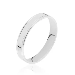 Alliance Beatrice Ruban Plat Or Blanc