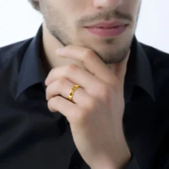 Alliance Beatrice Ruban Plat Or Jaune