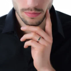 Alliance Beatrice Ruban Plat Or Bicolore