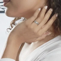 Alliance Bertina Demi Jonc Classique Or Blanc
