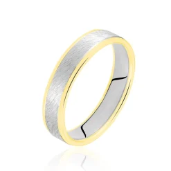 Alliance Carme Ruban Plat Or Blanc