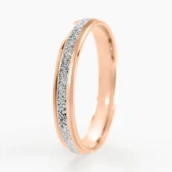 Alliance Caroline Sablee Ruban Plat Or Bicolore