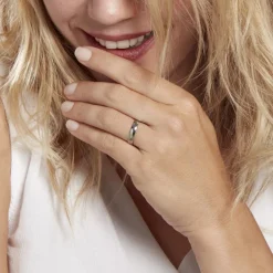 Alliance Celestyn Demi Jonc Classique Palladium Blanc