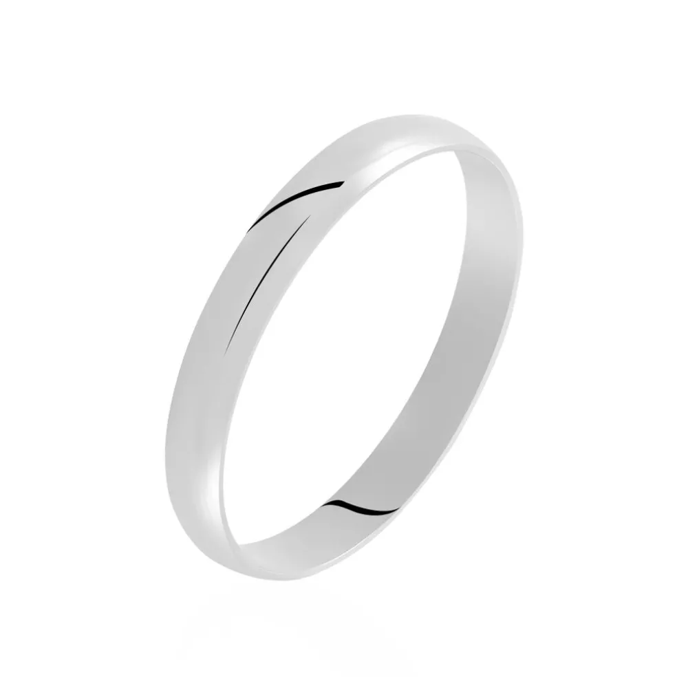 Alliance Celestyn Demi Jonc Classique Palladium Blanc