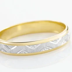 Alliance Cesarius Ruban Plat Or Bicolore