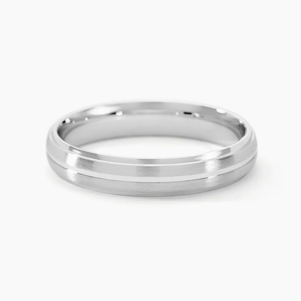 Alliance Circios Demi Jonc Classique Or Blanc