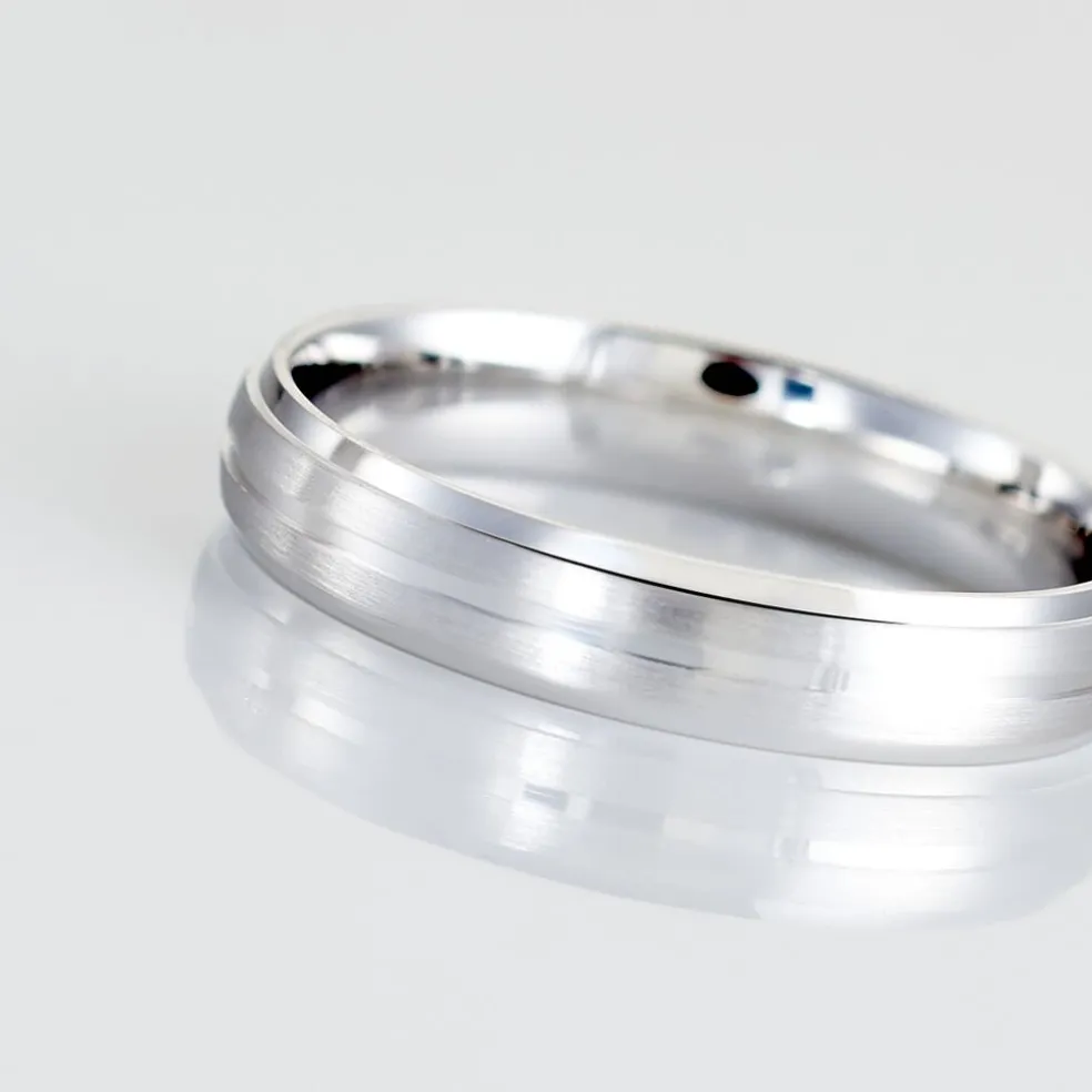 Alliance Circios Demi Jonc Classique Or Blanc