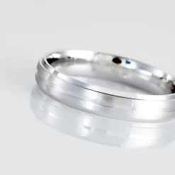 Alliance Circios Demi Jonc Classique Or Blanc