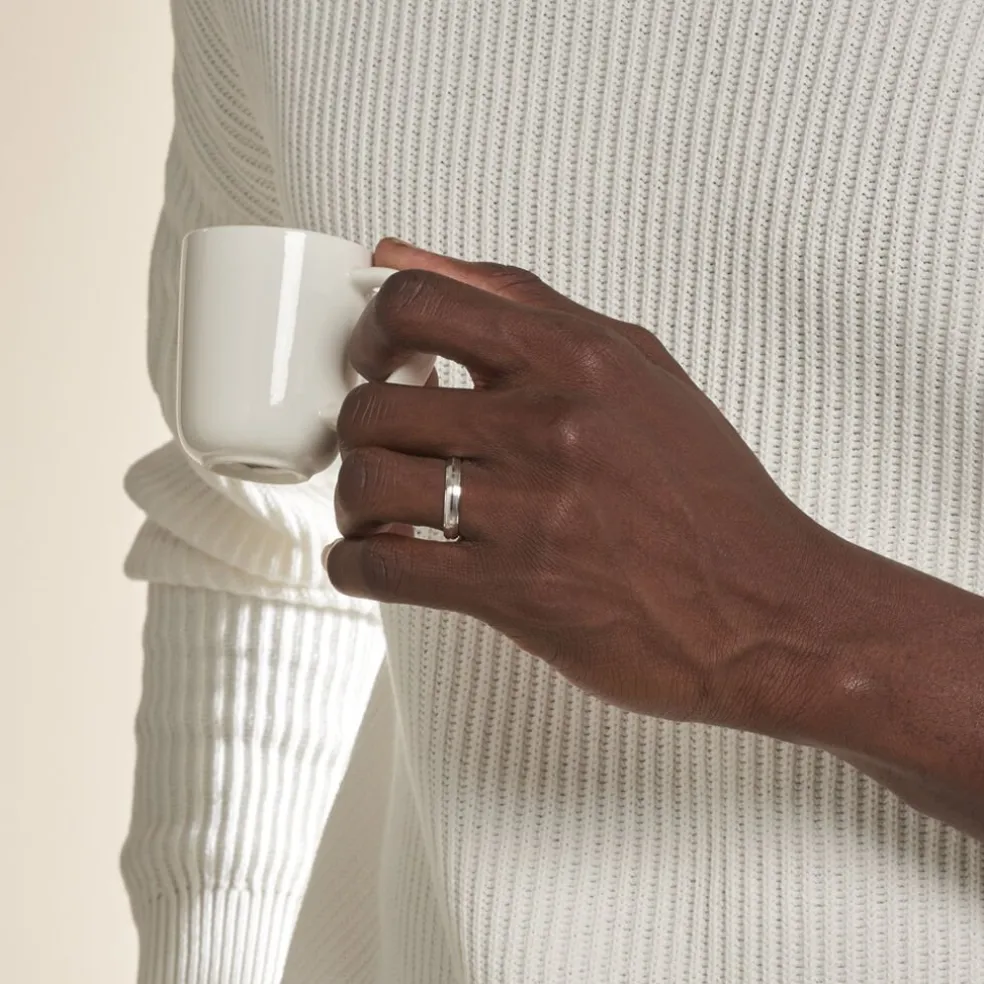 Alliance Circios Demi Jonc Classique Or Blanc