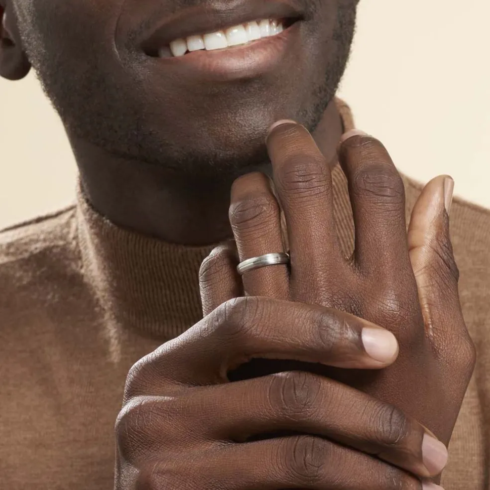 Alliance Circios Demi Jonc Classique Or Blanc