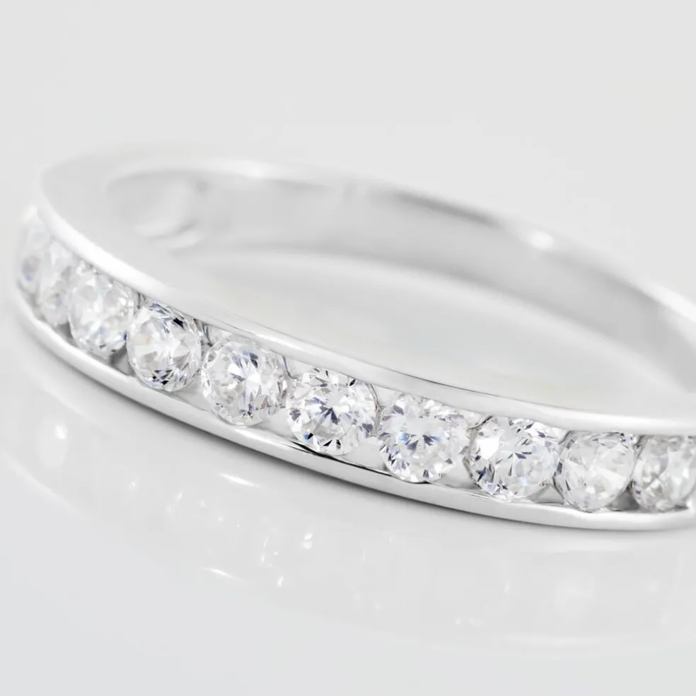 Alliance Céllia Argent Blanc Oxyde De Zirconium