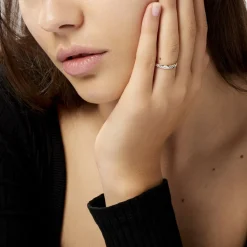 Alliance Clotilde Demi Jonc Classique Or Bicolore