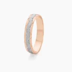 Alliance Clotilde Demi Jonc Classique Or Bicolore