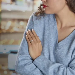 Alliance Clotilde Ruban Plat Or Blanc