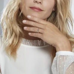 Alliance Clotilde Ruban Plat Or Bicolore