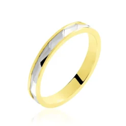 Alliance Daphna Ruban Plat Or Bicolore