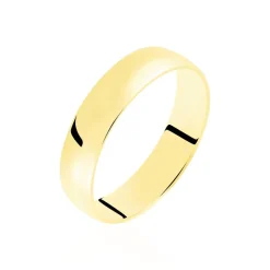 Alliance Demi Jonc Classique Or Jaune
