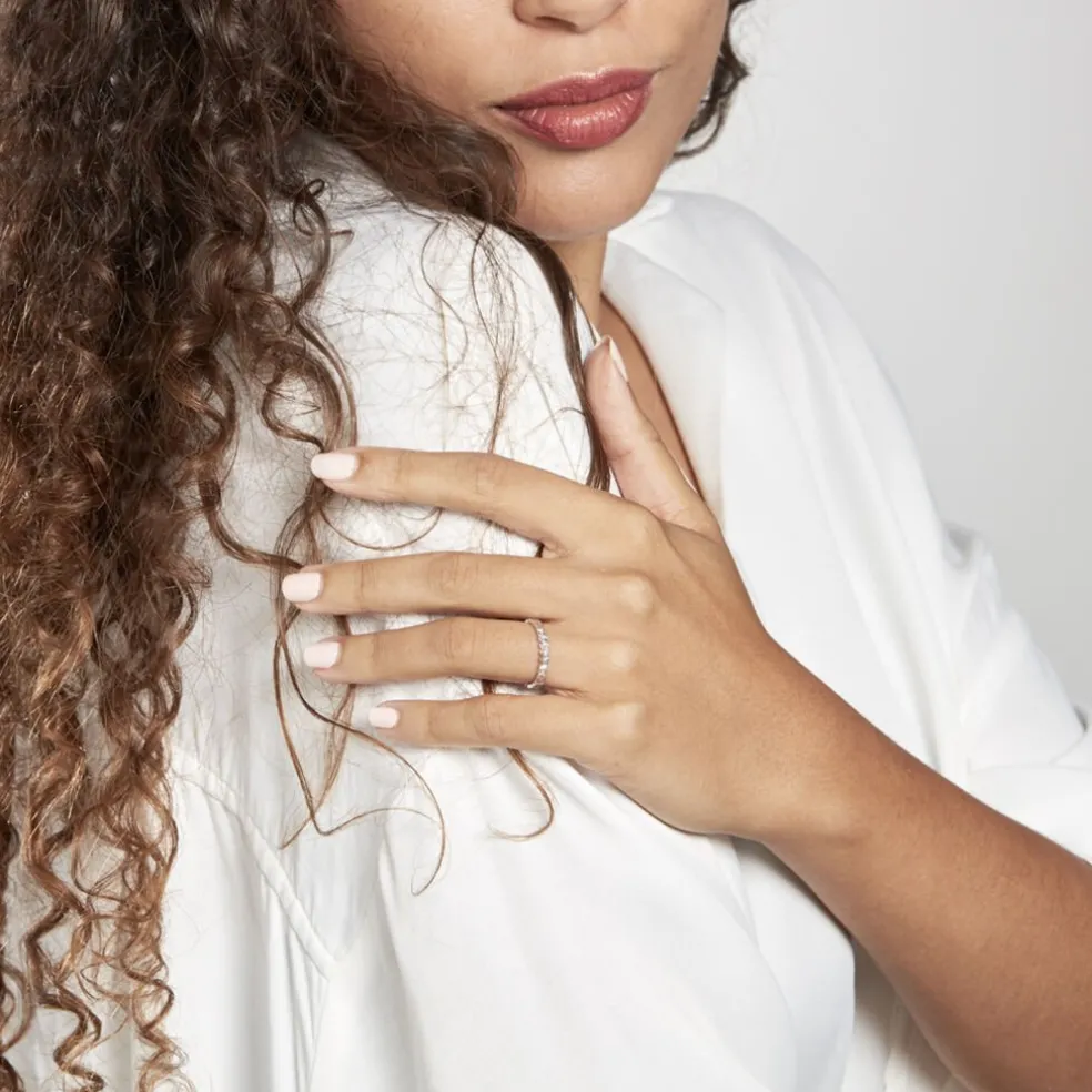 Alliance Effet Dentelle Or Blanc