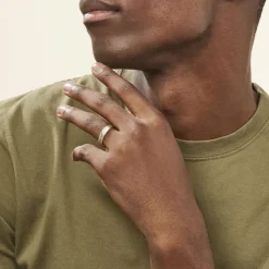 Alliance Effet Epi Mat Ruban Plat Or Bicolore