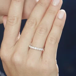 Alliance Eloisa Or Blanc Diamant Synthetique