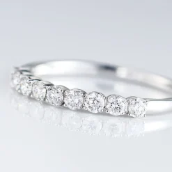 Alliance Eloisa Or Blanc Diamant Synthetique