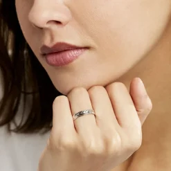 Alliance Epi Ruban Plat Or Blanc