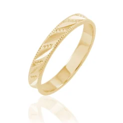 Alliance Eucleia Fantaisie Ruban Plat Or Jaune