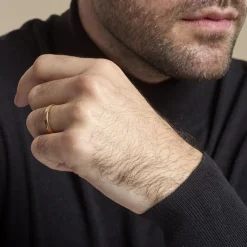 Alliance Eucleia Fantaisie Ruban Plat Or Jaune