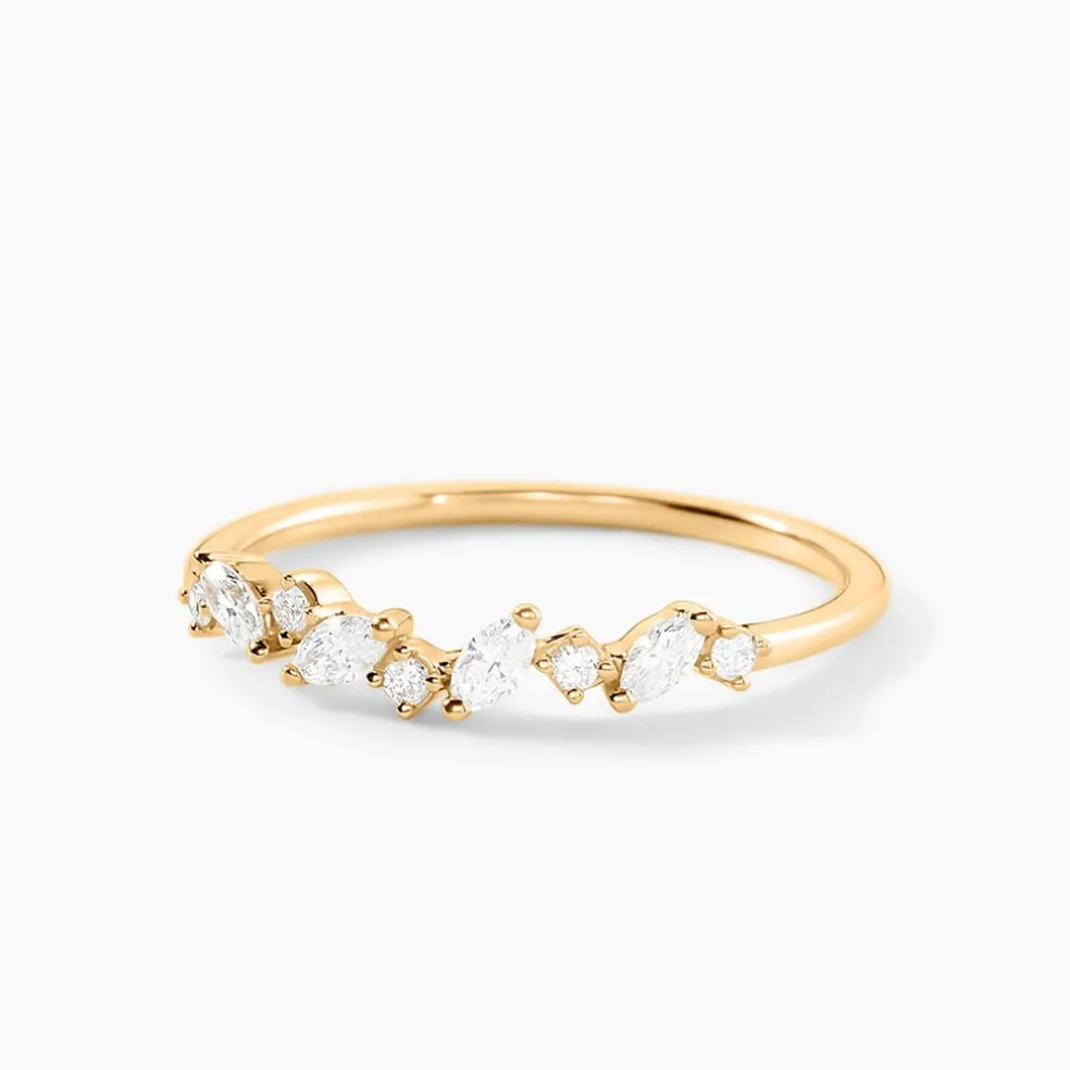 Alliance Euphranor Or Jaune Diamant Synthétique