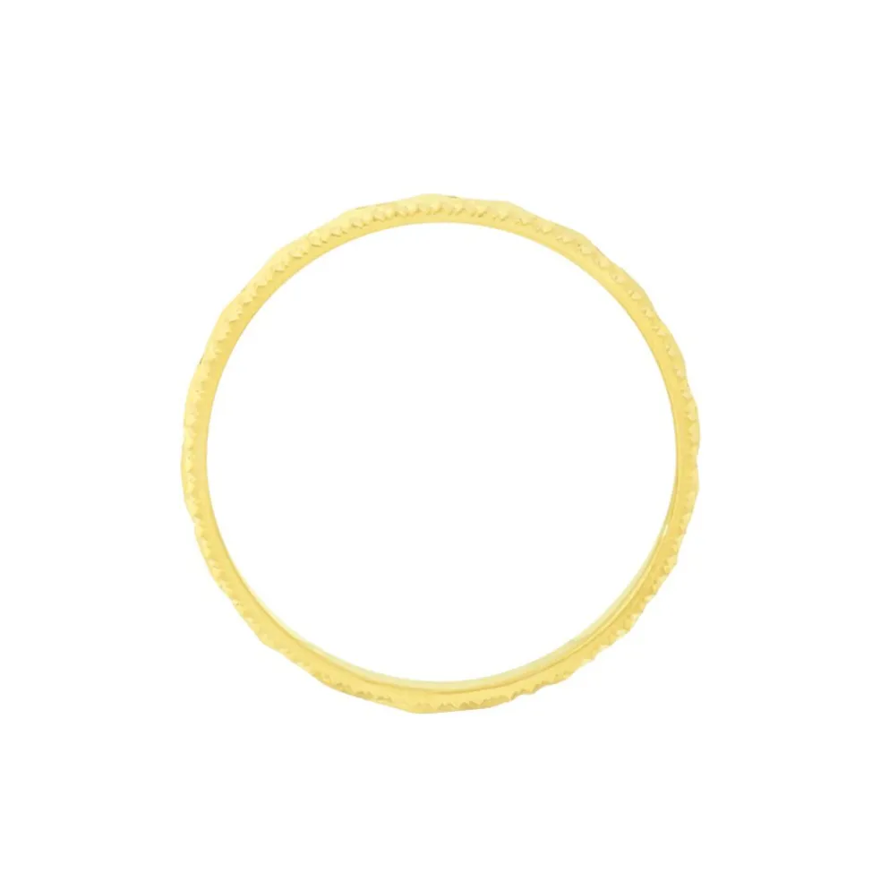 Alliance Facetee Demi Jonc Classique Or Jaune