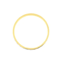 Alliance Fantaisie Diamantee Ruban Plat Or Bicolore