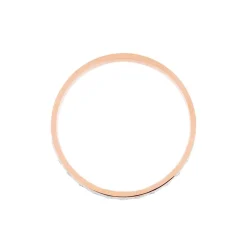 Alliance Fantaisie Diamantee Ruban Plat Or Bicolore