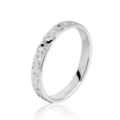 Alliance Fantaisie Or Blanc Diamant