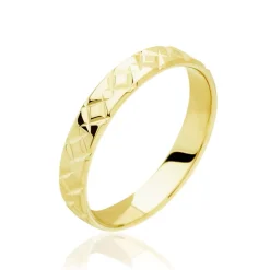 Alliance Fantaisie Ruban Plat Or Jaune