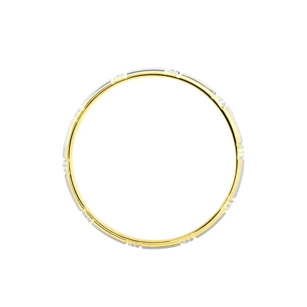 Alliance Fantaisie Ruban Plat Or Bicolore